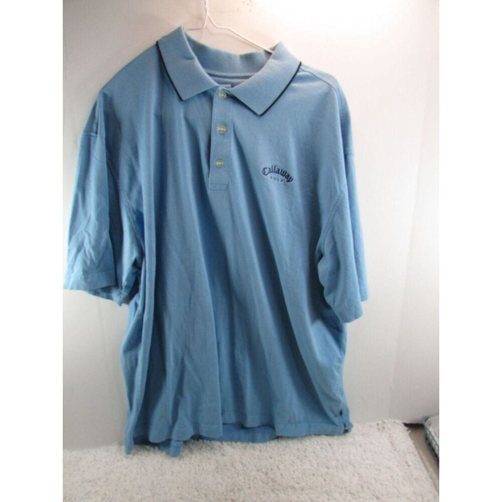 Callaway Golf Sport Polo Shirt Adult X Large Blue Logo
